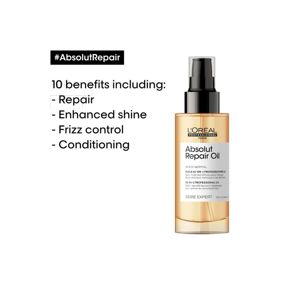Loreal Professionnel Absolut Repair Oil 10-in-1 Multi-benefit Leave-In Hair Serum