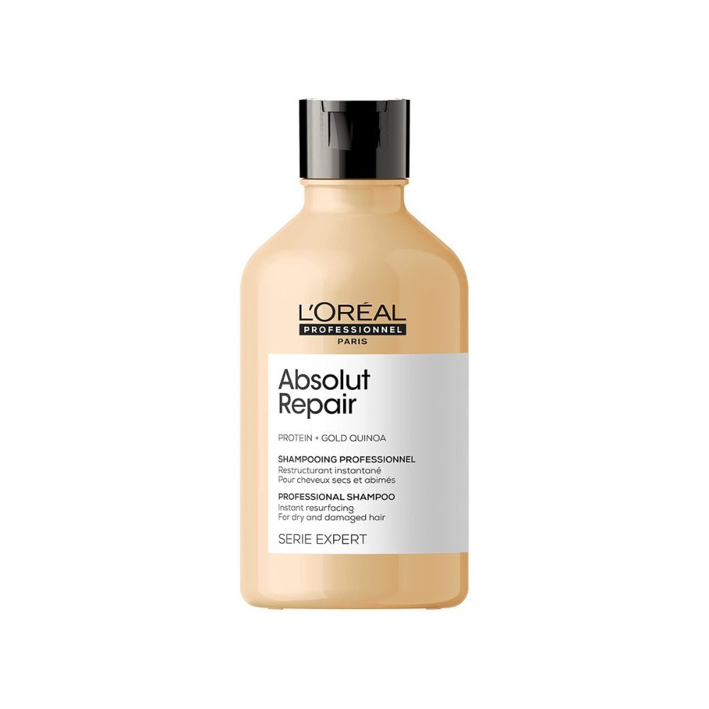 Loreal Professionnel Absolut Repair Shampoo With Protein And Gold Quinoa For Dry And Damaged Hair, 300Ml