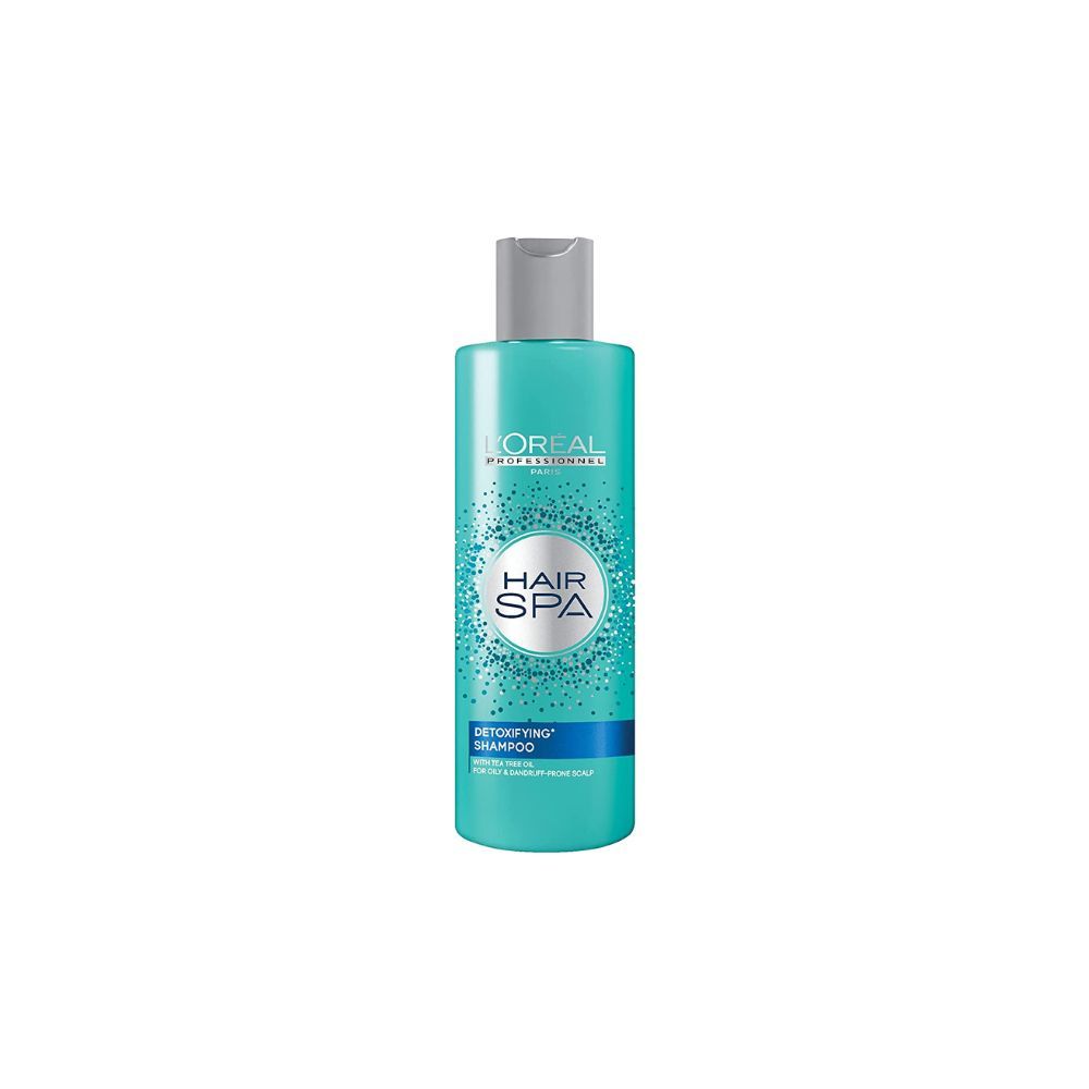 Loreal Professionnel Hair Spa Detoxifying Shampoo for Oily and Dandruff Prone Scalp with Tea Tree Oil, 250 ml