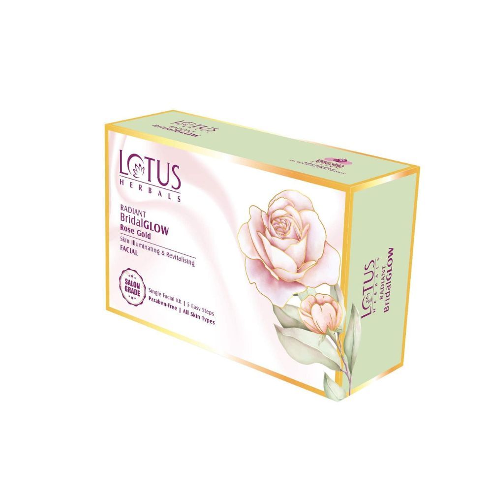 Lotus Herbals Radiant BridalGLOW Rose Gold Skin Illuminating Facial Kit