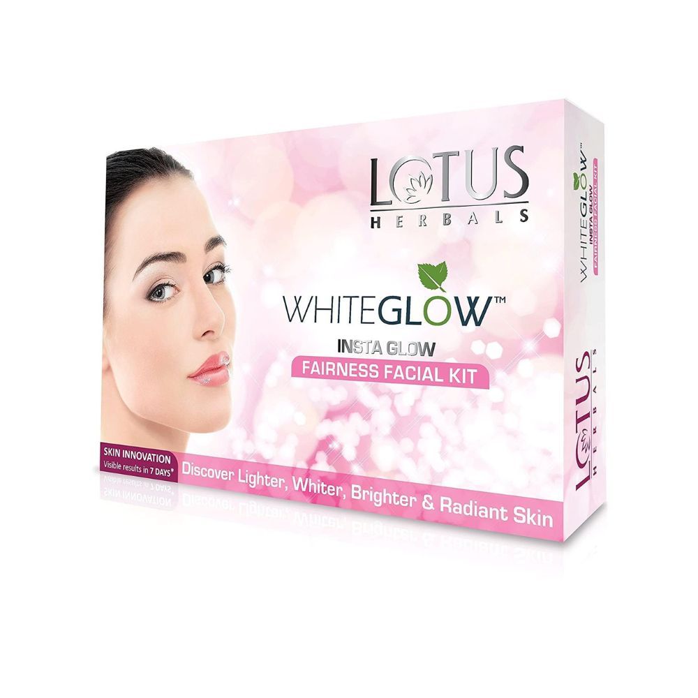Lotus Herbals Whiteglow Insta Glow 1 Facial Kit | For Radiant Glowing Skin | Natural Ingredients | 40g