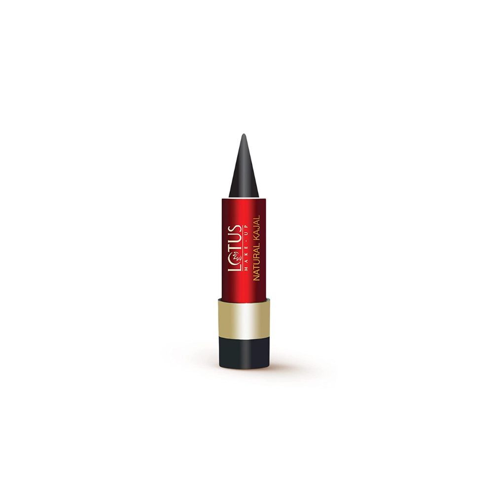 Lotus Makeup Natural Kajal, Black, 4g (2LO0181)