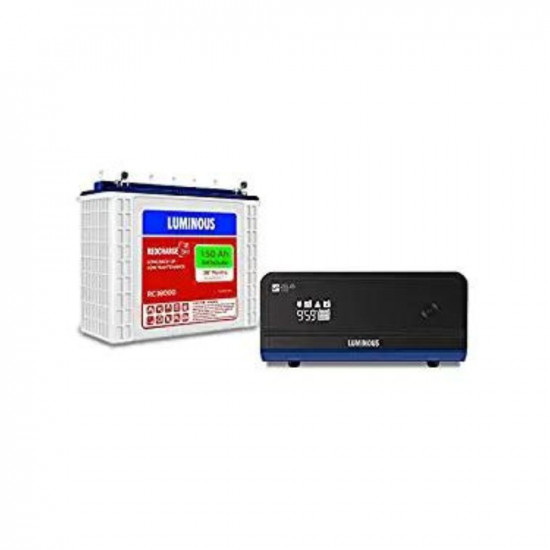 Luminous Inverter Battery Combo Zelio 1100 Pure Sine Wave 900VA 12V Inverter