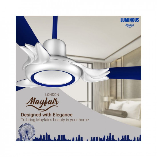 Luminous London Mayfair 1200MM Star-rated BEE Certified Energy Efficient 57-Watt High Speed Ceiling Fan
