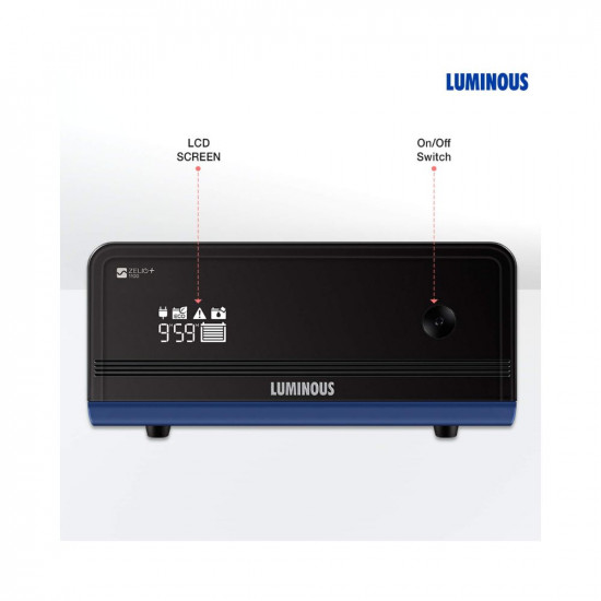 Luminous Zelio+ 1100 Pure Sinewave 900VA/12V Inverter for Home, Office and Shop