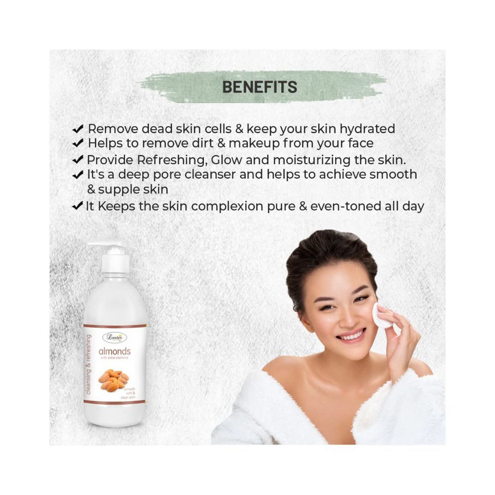 Luster Almond Nourishing Cleansing Milk For Face