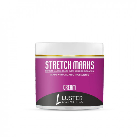 Luster Cosmetics Stretch Marks Cream | Reduces Marks & Scars | Post Pregnancy Marks | Maternity Repair | Enhances Skin Elasticity | Paraben Free -100g