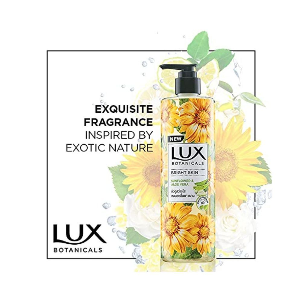 Lux Botanicals Body Wash, Sunflower & Aloe Vera