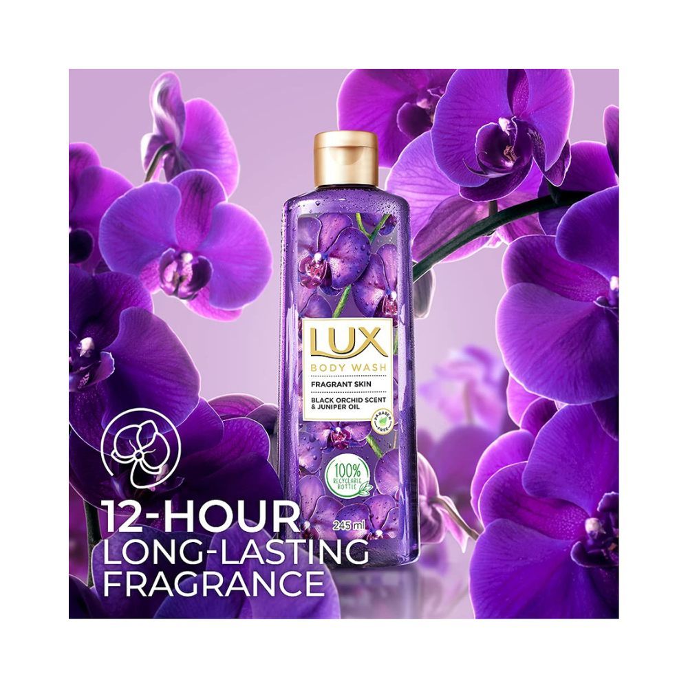 LUX Shower Gel, Black Orchid Fragrance & Juniper Oil Bodywash