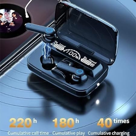 M19 Earbud TWS Wireless in Ear Earbuds with Touch Control Gaming Bluetooth Earphone Bluetooth Headset Multicolor True Wireless