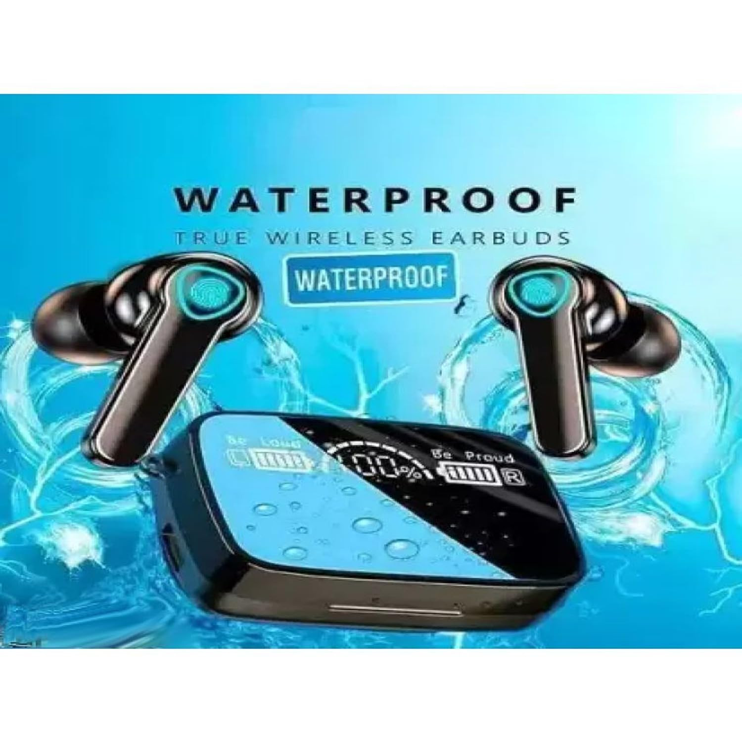 M19 TWS Bluetooth 51 Earbuds with LED Battery Display Touch Control Hi-Fi Stereo Sound and Noise Cancellation  Compatible with Android  iOS