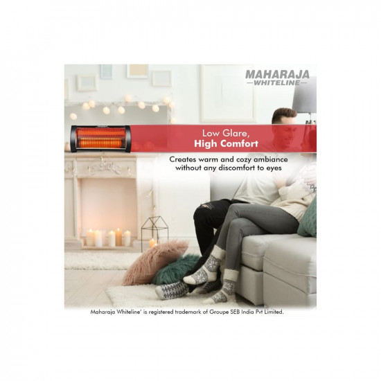Maharaja Whiteline Nano Carbon 500 Watts Room Heater (Black)