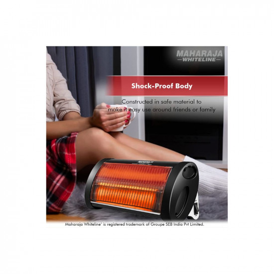 Maharaja Whiteline Nano Carbon 500 Watts Room Heater Black