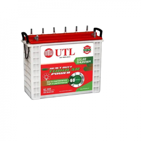 Maharashtra Enterprises UTL UIT-2036 200Ah Solar Battery with 60 Months Warranty