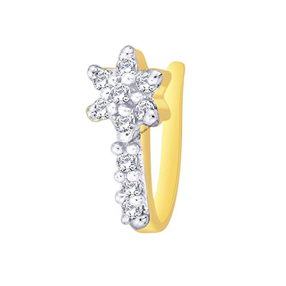 Mahi Combo of Gold Plated Classic Nose Pin for Girl's and Women CO1104867G