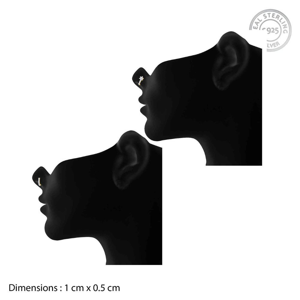 Mahi Combo of Gold Plated Classic Nose Pin for Girl's and Women CO1104867G