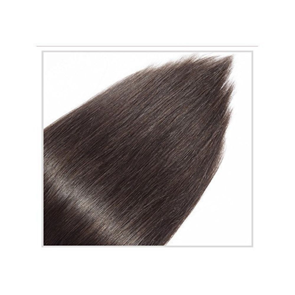 Majik Full Head 7 Pieces Human Hair Extensions for Women and Girls 16 Inch 50 Grams 7 Pcs Brown