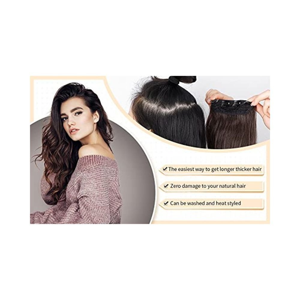 Majik Natural Brown Curly/Wavy Hair Extensions for Women and Girls (Brown) Majik Natural Brown Curly/Wavy Hair Extensions for Women and Girls (Brown)