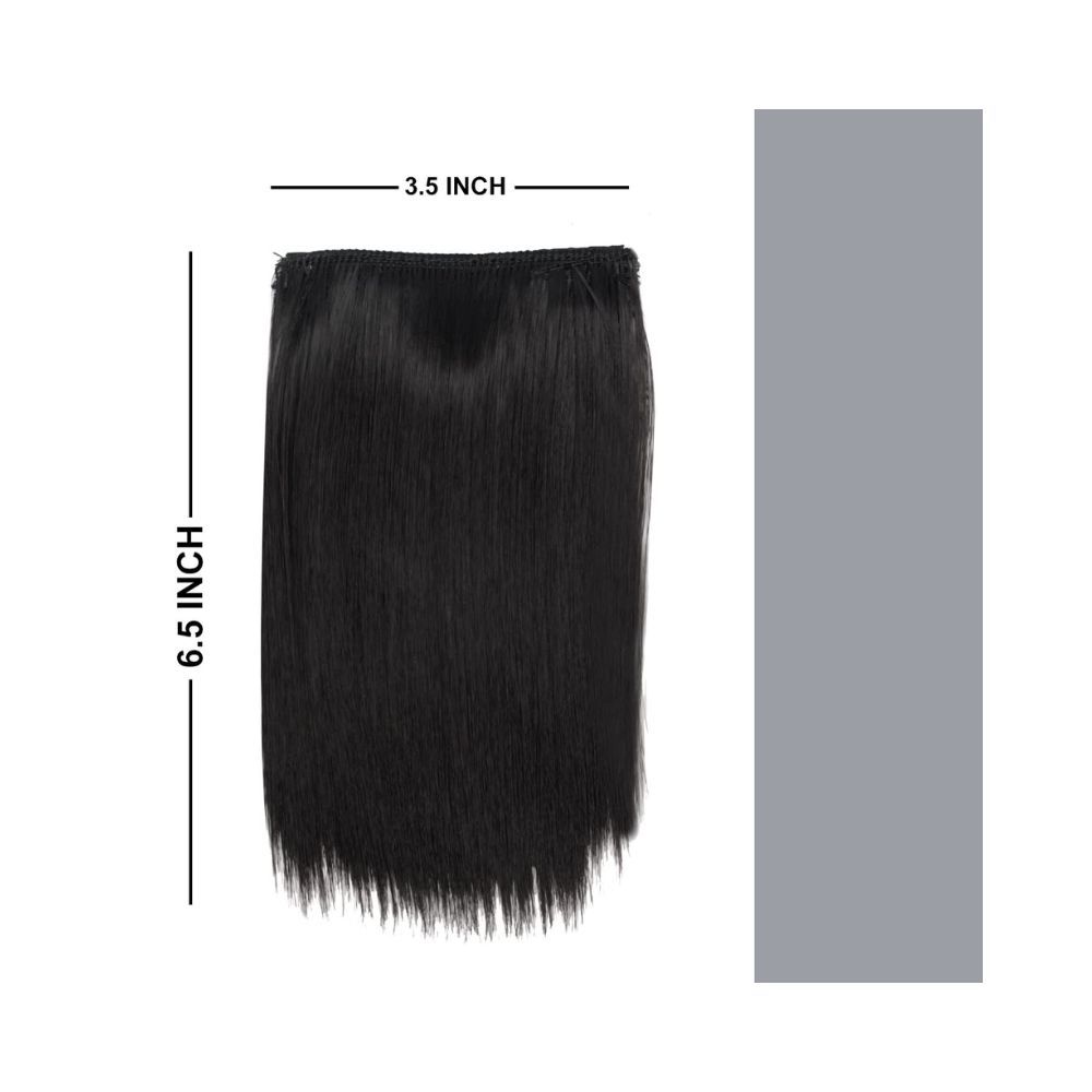 Majik Straight Seamless Volumizer Hair Extensions For Adding Hair Volume In Thinning Hair Women And Girls, Brown