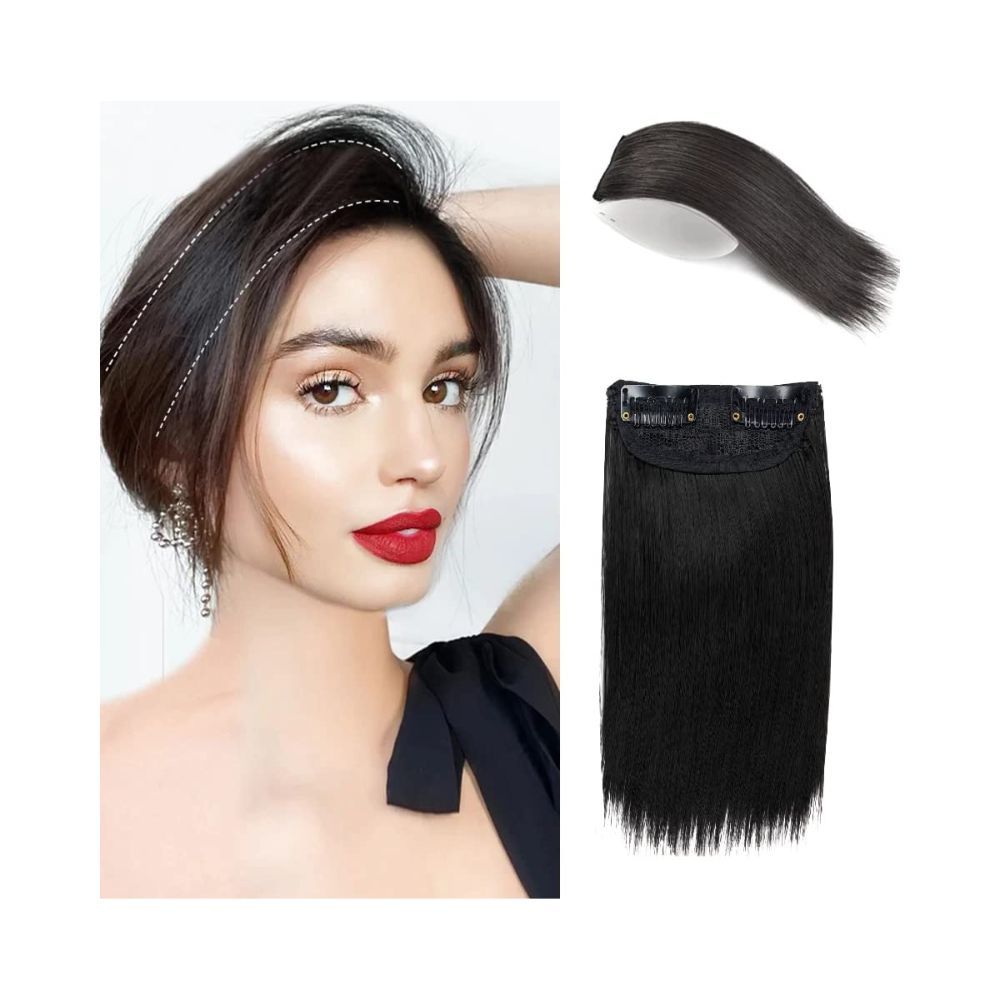 Majik Straight Seamless Volumizer Hair Extensions For Adding Hair Volume In Thinning Hair Women And Girls, Brown