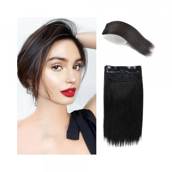 Majik Straight Seamless Volumizer Hair Extensions For Adding Hair Volume In Thinning Hair Women And Girls, Brown