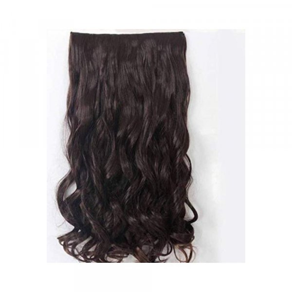 Majik Synthetic Hair Extensions For Women And Girl, 35 Gram, Dark Brown Curly Pack Of 1| (M3)