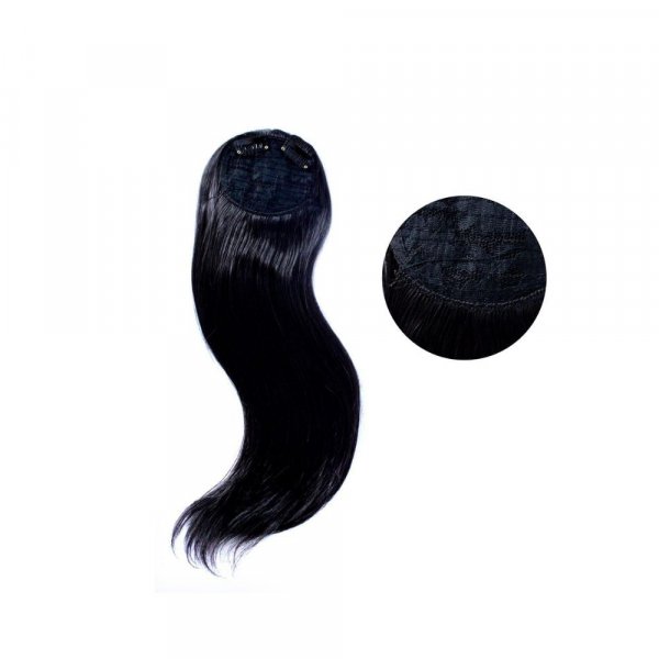 Majik Volumizer Seamless Side Cover Up Hair Extension for Women and Girls (Brown, Set Of 2 Pcs)