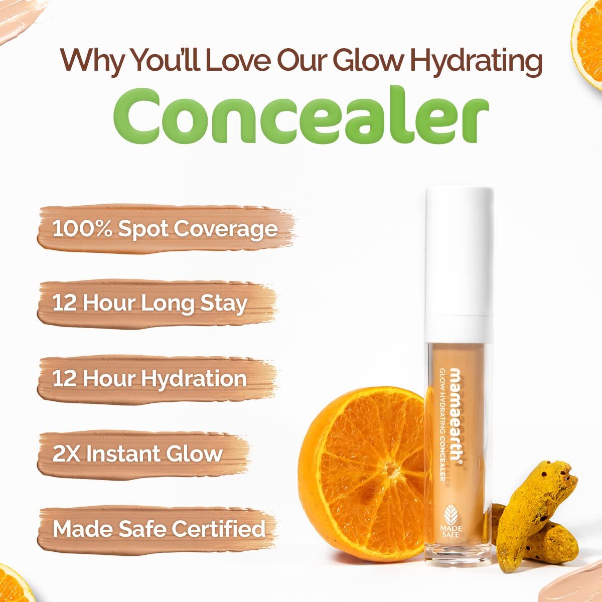 Mamaearth Glow Hydrating Concealer Creme Glow - 6 ml