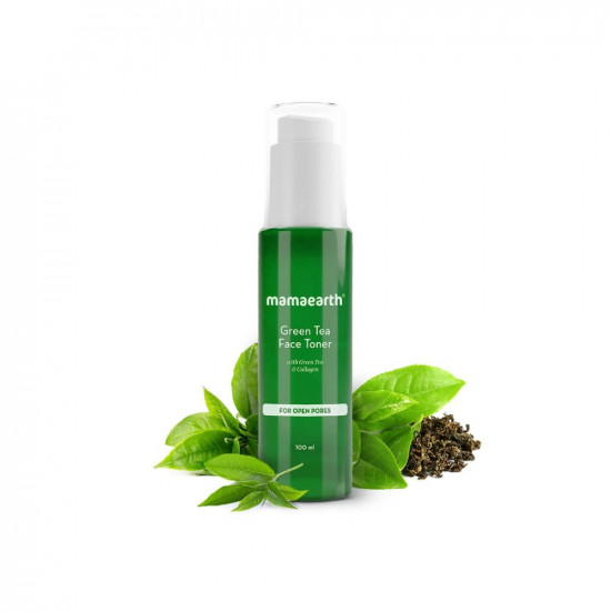 Mamaearth Green Tea Face Toner With Green Tea & Collagen For Open Pores - 100 ml
