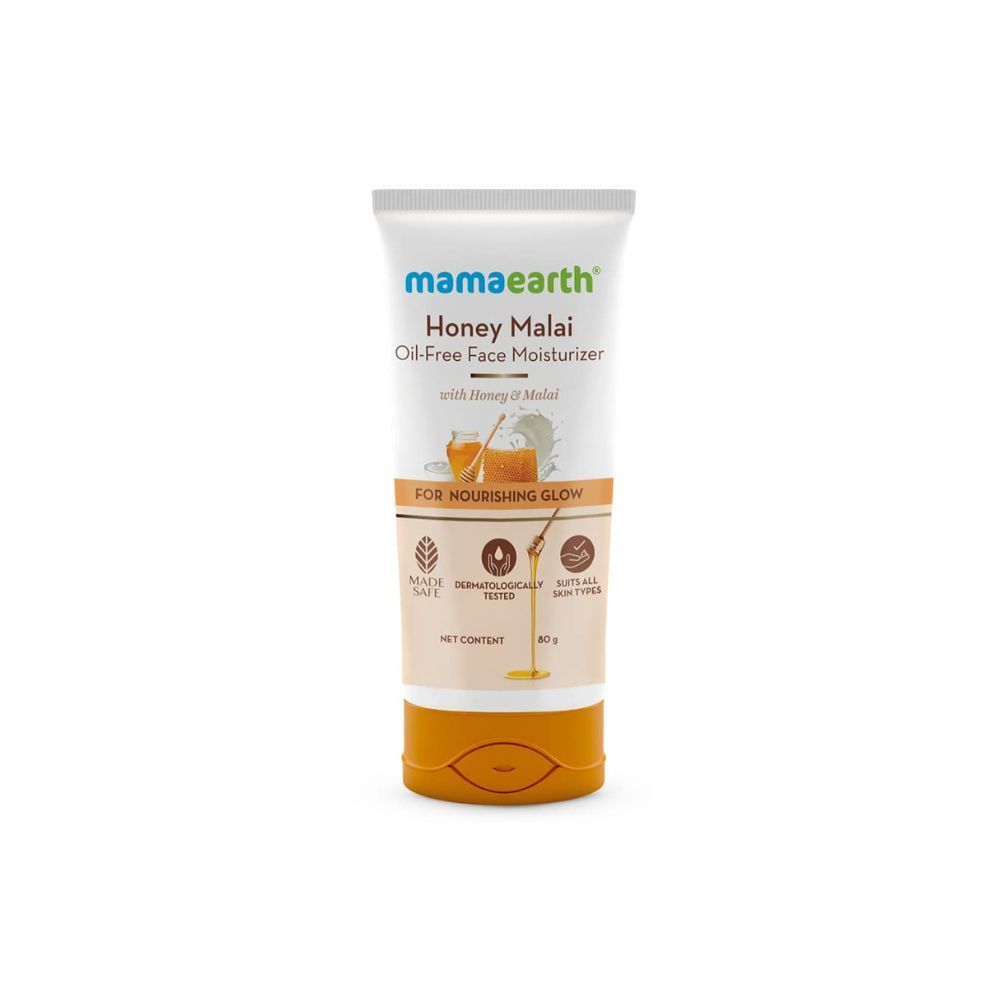 Mamaearth Honey Malai Oil-Free Face Moisturizer for Nourishing Glow - 80 g