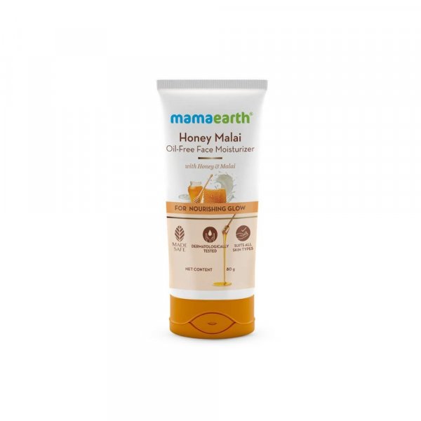 Mamaearth Honey Malai Oil-Free Face Moisturizer for Nourishing Glow - 80 g