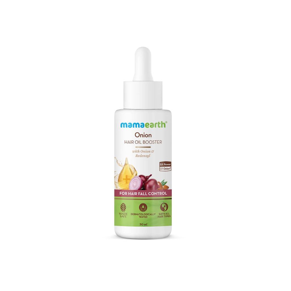 Mamaearth Onion Hair Oil Booster for Men with Onion and Redensyl for Hair Fall Control- 30 ml