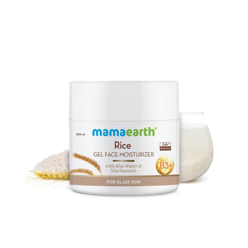 Mamaearth Rice Gel Face Moisturizer With Rice Water & Niacinamide for Glass Skin - 100 ml