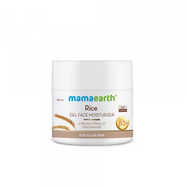 Mamaearth Rice Gel Face Moisturizer With Rice Water &amp; Niacinamide for Glass Skin - 100 ml