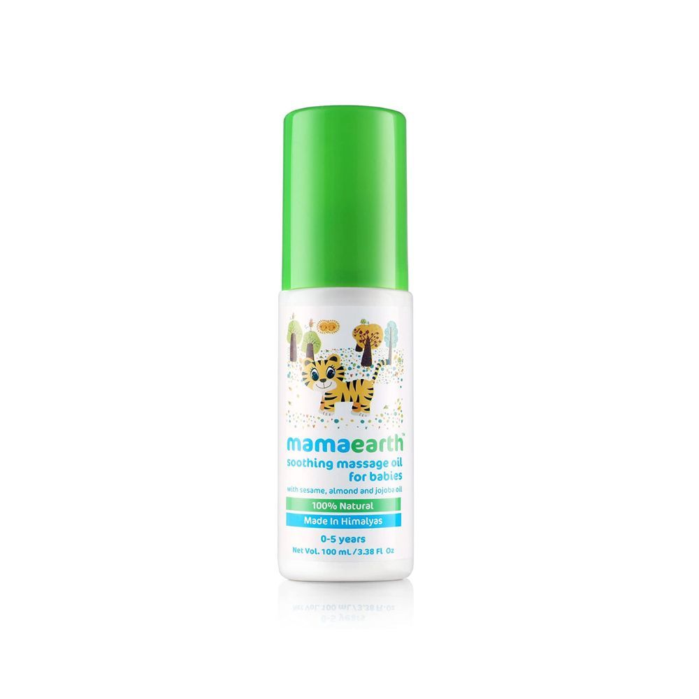Mamaearth Soothing Massage Oil for Babies (100 ml, 0-5 Yrs,White)