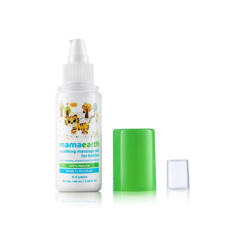 Mamaearth Soothing Massage Oil for Babies (100 ml, 0-5 Yrs,White)