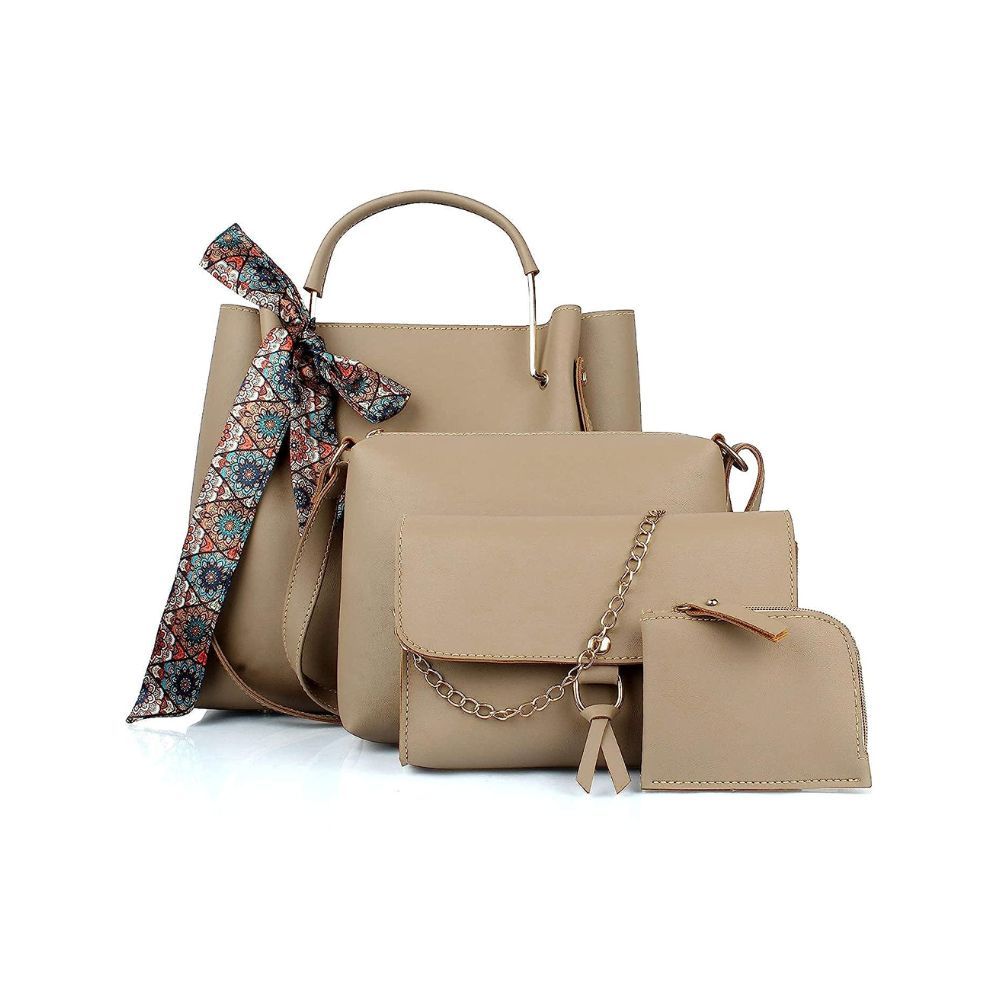 Mammon Women Handbags Combo (4-bib-Ribn)