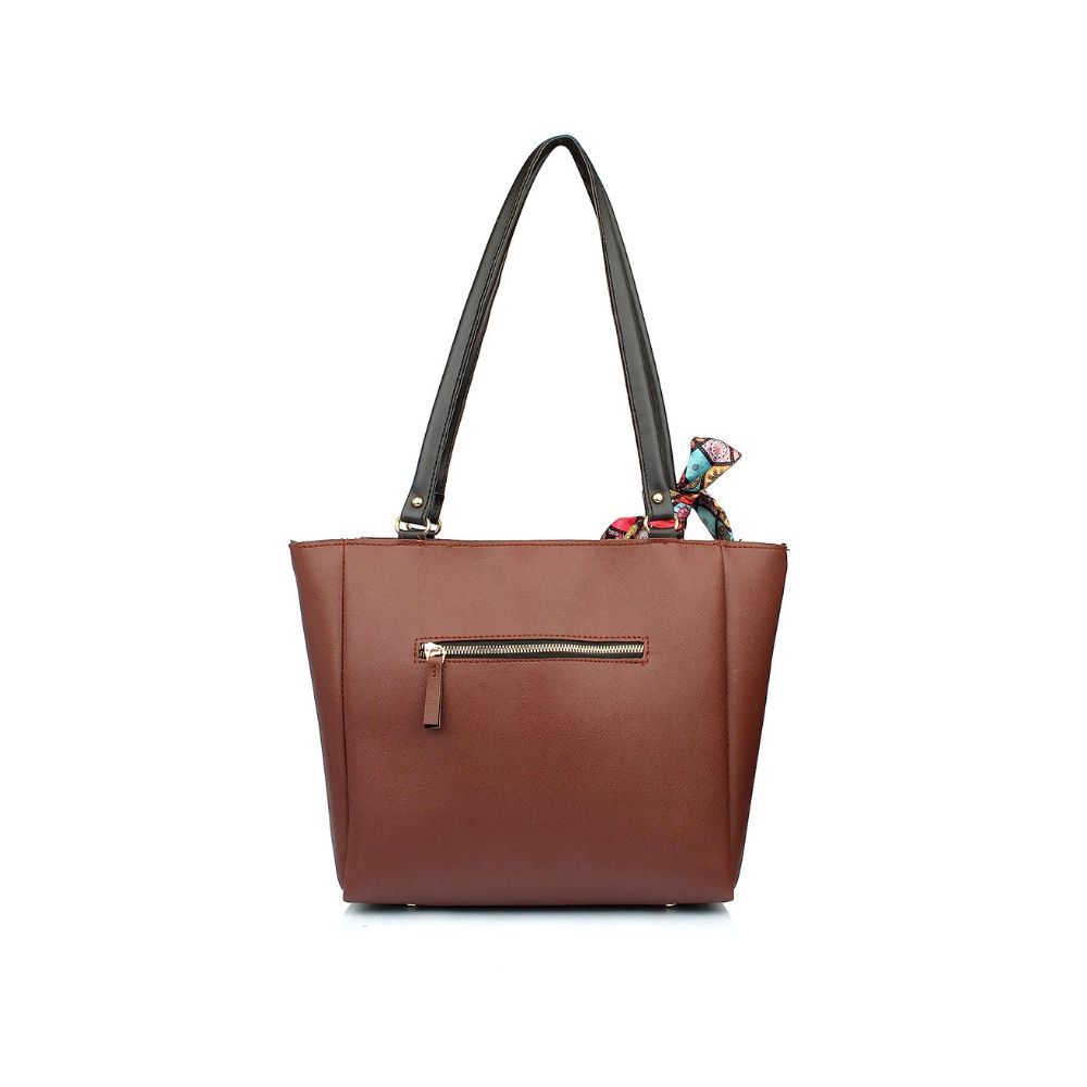 Mammon Women's Multi-colored Handbag(pkt-zip-ribn)