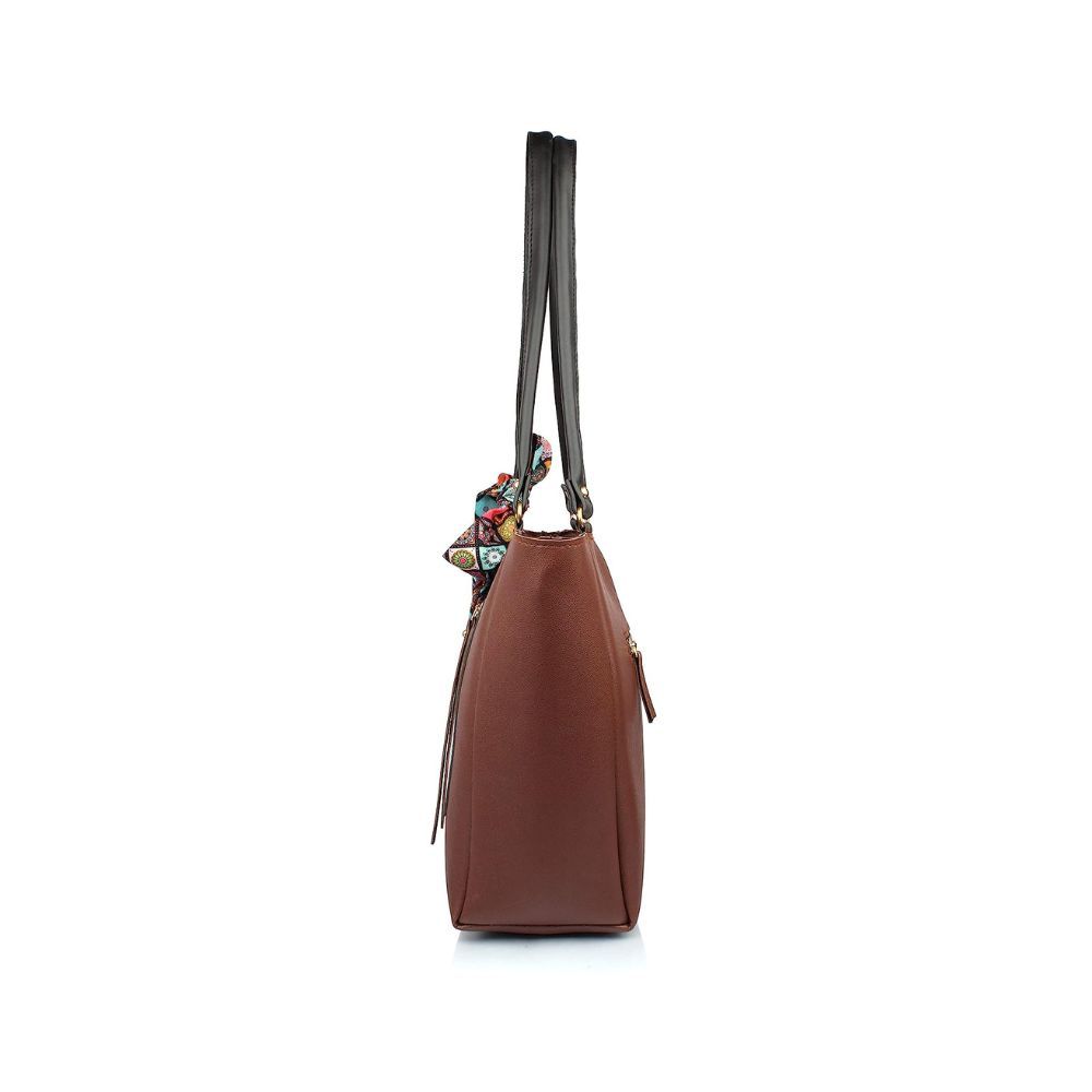 Mammon Women's Multi-colored Handbag(pkt-zip-ribn)