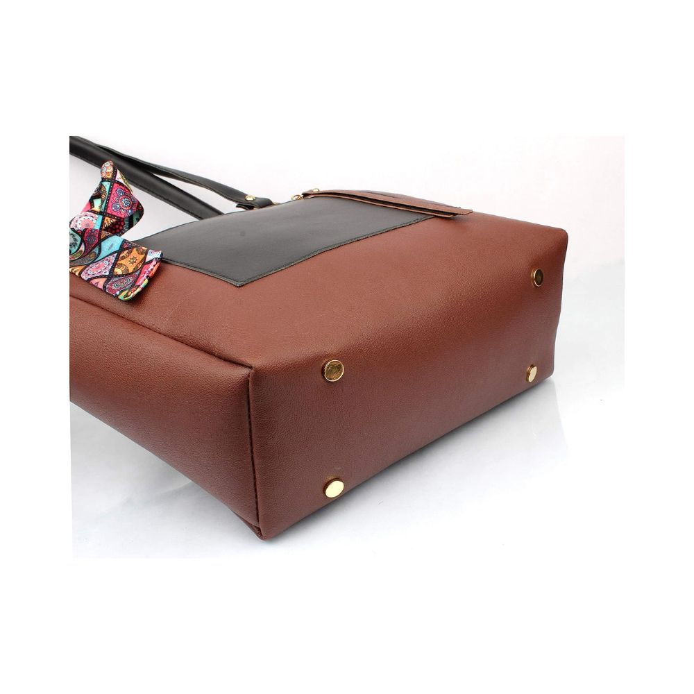 Mammon Women's Multi-colored Handbag(pkt-zip-ribn)