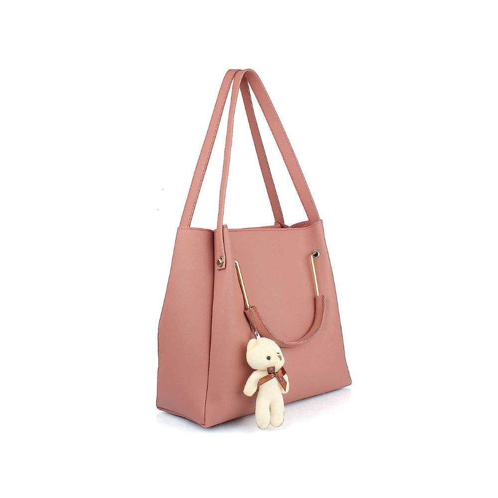 Mammon Women's PU Leather Handbag Combo
