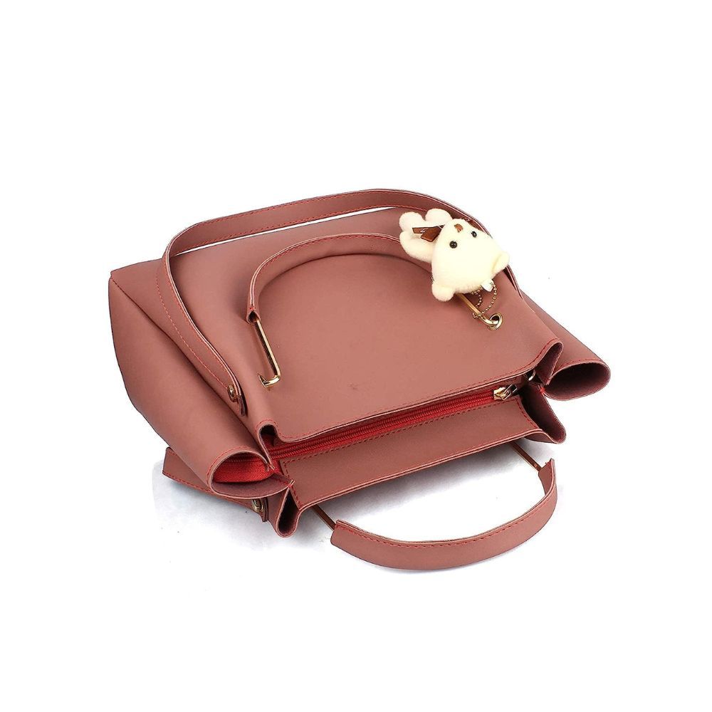 Mammon Women's PU Leather Handbag Combo