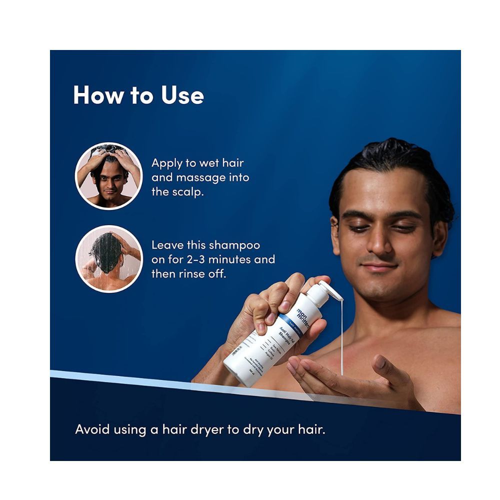 Man Matters Anti Hair Fall Shampoo 300ml with Hair Oil Sampler 5ml for Men