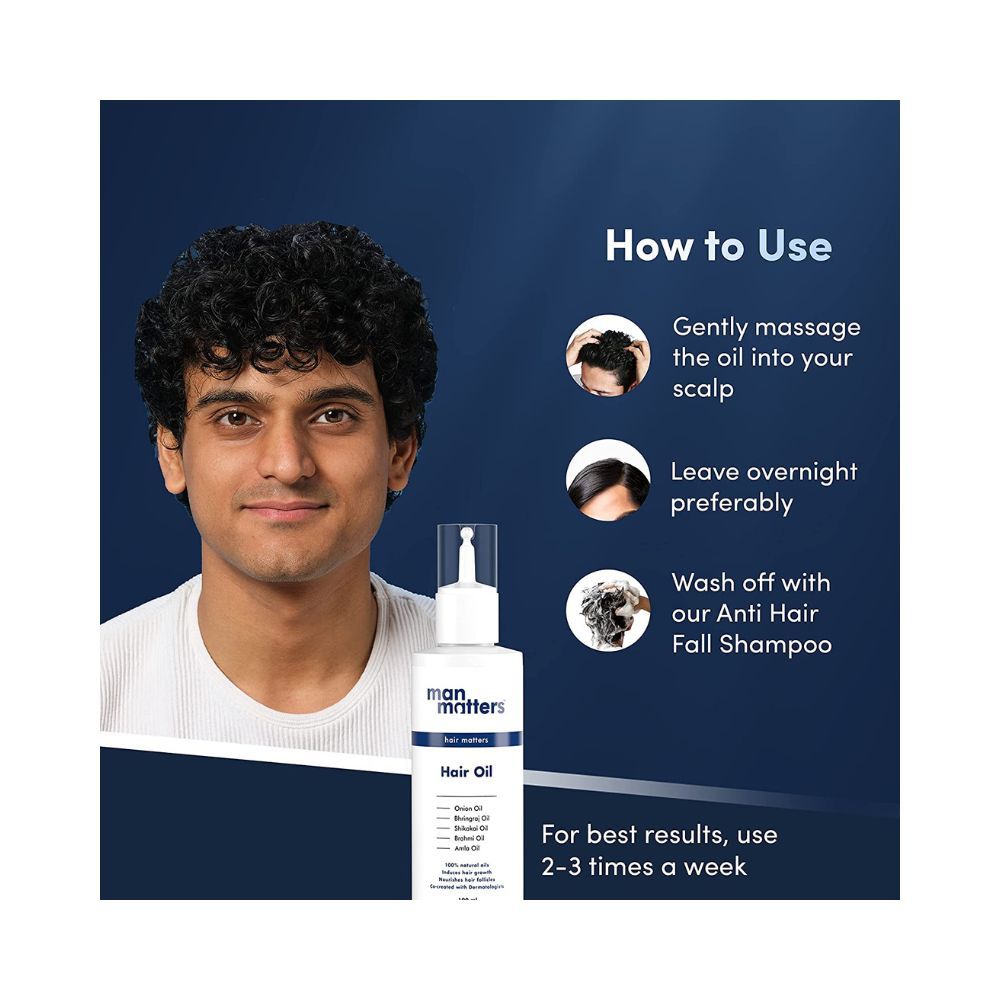 Man Matters Hair Oil for Men 100 ml | Onion Oil