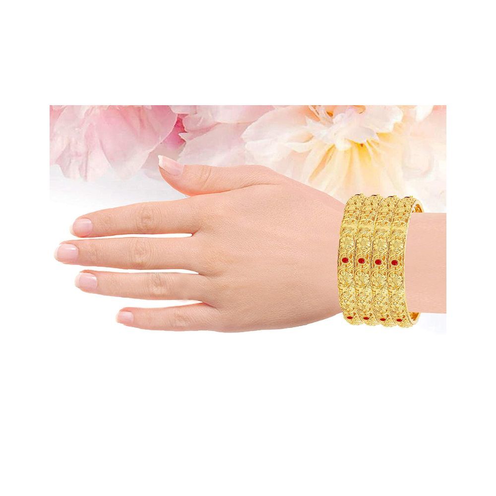 Mansiyaorange Brass Bangles for Women's