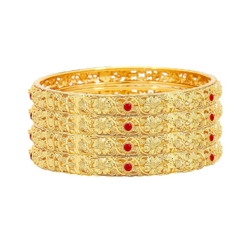 Mansiyaorange Brass Bangles for Women's
