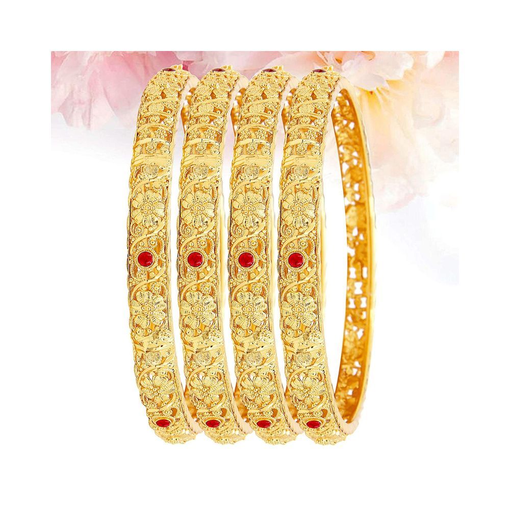 Mansiyaorange Brass Bangles for Women's