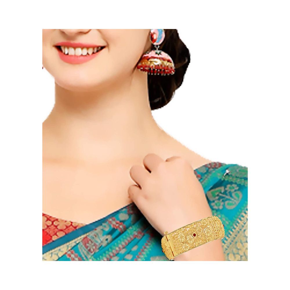 Mansiyaorange Brass Non-Precious Metal Bangles for Women's