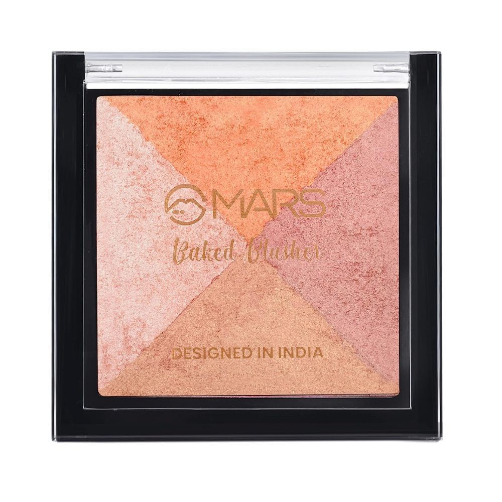MARS Face Glow Illuminating Baked Highlighter Blusher Highlighter (Shade-02)
