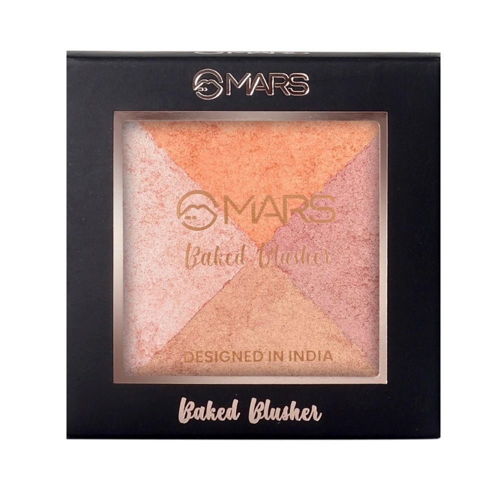 MARS Face Glow Illuminating Baked Highlighter Blusher Highlighter (Shade-02)